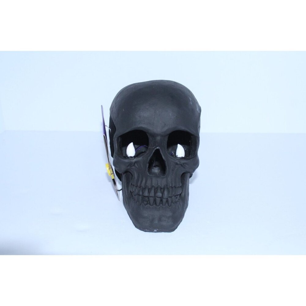 Fun World‎ Halloween Decor Black Skull Eyes Light Up With Batteries Paper Mache